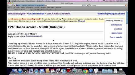 You can also filter out certain models or trims using minus signs (e. . Craigslist dubuque iowa cars